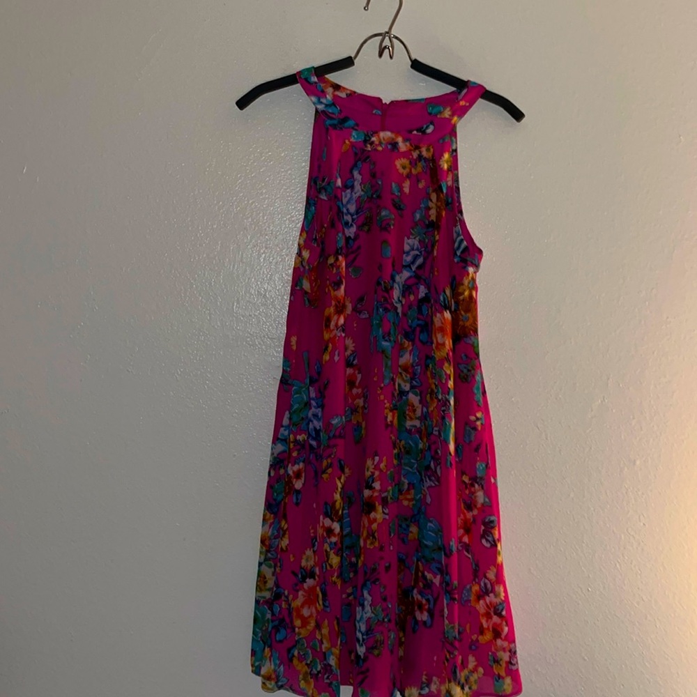 Betsy Johnson nwot pink floral sundress size 8